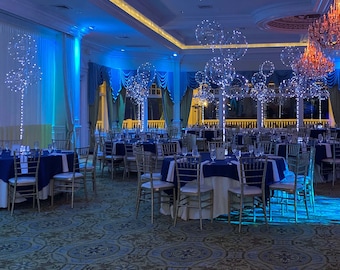 LED Balloons, 6 Large 24 Inch Cold White LED Balloons, 24 Inch Clear Balloons With 197 Inch Cold White Led Lights, Wedding Balloons
