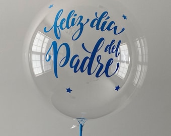 Feliz dia del Padre バルーン、お父さん用バルーン、スタンド付きバルーン、スペインの父の日バルーン、Feliz dia del Padre デカール、24 インチ バルーン