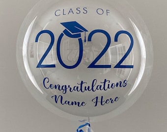 Class of 2024 Balloon, Graduation Balloon, College Graduation Balloon, High School Graduation Balloon, Congratulations, DIY