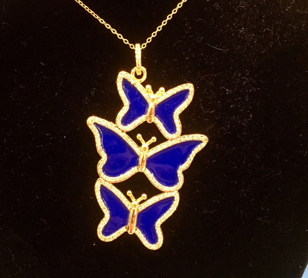 Butterfly Necklace Etsy