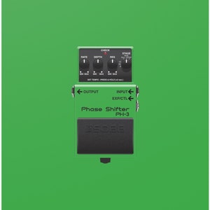 BOSS Phase Shifter PH-3 Guitar Effect Pedal Satin Poster (210gsm)