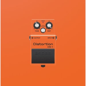 BOSS Distortion DS-1 Guitar Effect Pedal Satin Poster (210gsm)