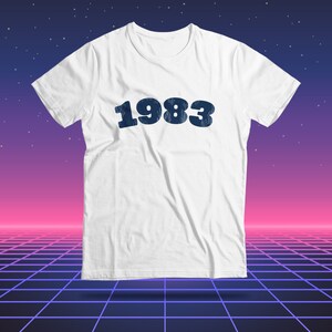 42. Geburtstag Shirt, 1983 Geburtstagsgeschenk, Vintage Geburtstags-T-Shirt für Männer, 42. Geburtstag-Frauen-T-Shirt, Retro 1983, 1983 Geburtsjahr Geschenk