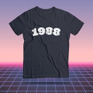 37th Birthday Shirt, 1988 Birthday Gift, Vintage Birthday T-Shirt for Men, 37th Birthday Women Tee, Retro 1988, 1988 Birth Year Gift