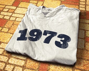Camiseta unisex de estilo suave del 53.º cumpleaños de 1973