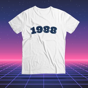 37th Birthday Shirt, 1988 Birthday Gift, Vintage Birthday T-Shirt for Men, 37th Birthday Women Tee, Retro 1988, 1988 Birth Year Gift