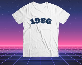 40th Birthday Shirt, 1986 Birthday Gift, Vintage Birthday T-Shirt for Men, 40th Birthday Women Tee, Retro 1986, 1986 Birth Year Gift