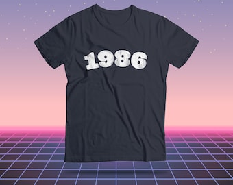 1986 shirt, 40th Birthday Gift, 40th Birthday Women T-Shirt, Vintage Birthday Tee for Men, 1986 Retro, 1986 Birth Year Gift