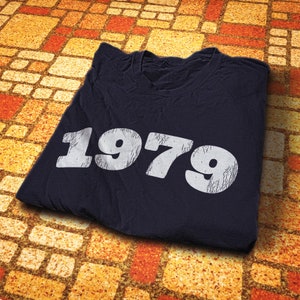 46th Birthday Shirt, 1979 Birthday Gift, Vintage Birthday T-Shirt for Men, 46th Birthday Women Tee, Retro 1979, 1979 Birth Year Gift