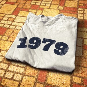46th Birthday Shirt, 1979 Birthday Gift, Vintage Birthday T-Shirt for Men, 46th Birthday Women Tee, Retro 1979, 1979 Birth Year Gift
