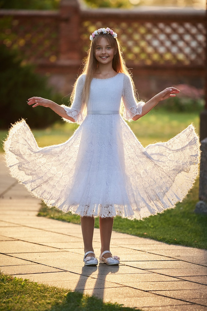 First Communion Dress | Holy Communion Dress | White Lace Wedding Dress ...