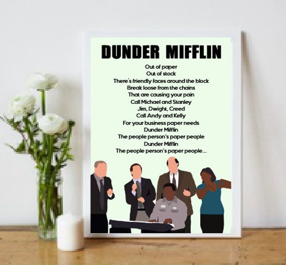 Dunder Mifflin People Person S Paper People Digital Print Etsy