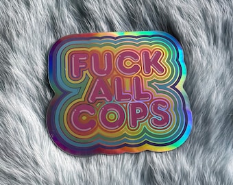 Holografischer Abolitionist F All Cops Aufkleber
