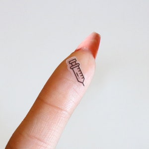 Syringe Stickers | Clear Stickers, Bullet Points, Medication Stickers, Doctor Stickers, Medicine Stickers, Hospital Stickers