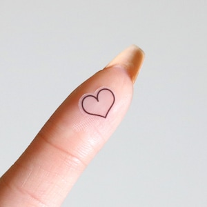 Heart Stickers | Clear Stickers, Bullet Points, Love Stickers, Dating Stickers, Minimalist Stickers, Favorite Stickers