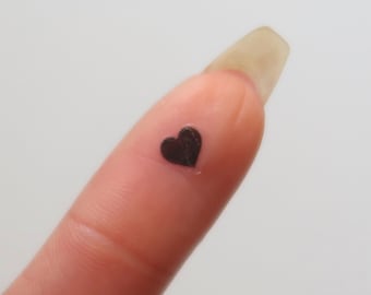 Pegatinas de corazón mini / Pegatinas transparentes, Viñetas, Pegatinas de corazón negro, Pegatinas de citas, Pegatinas minimalistas, Pegatinas favoritas