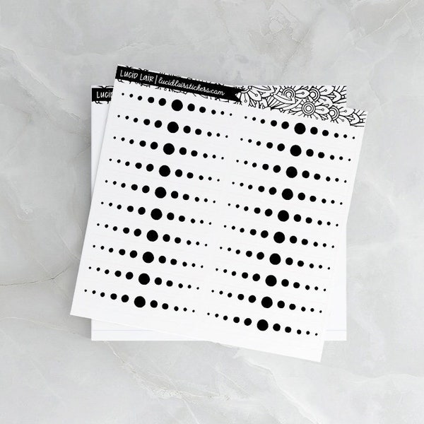 Divider Stickers | Clear Stickers, Border Stickers, Planner Dividers, Planner Borders, Agenda Stickers