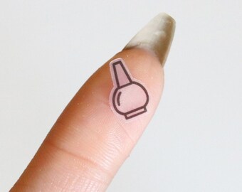 Nail Polish Stickers | Clear Gloss or Matte White