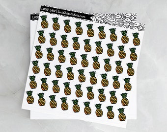 Pineapple Stickers | Clear Stickers, Bullet Points, Pineapple Planner, Pineapple Sticker, Tropical Stickers, Popular Stickers