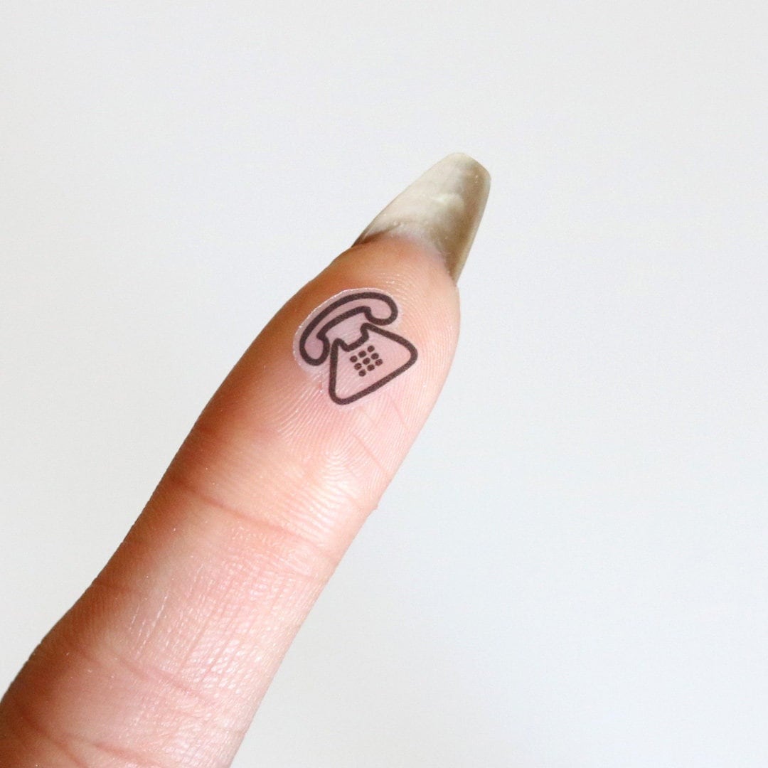 Telephone Stickers | Clear Stickers, Bullet Points, Call Stickers, to ...