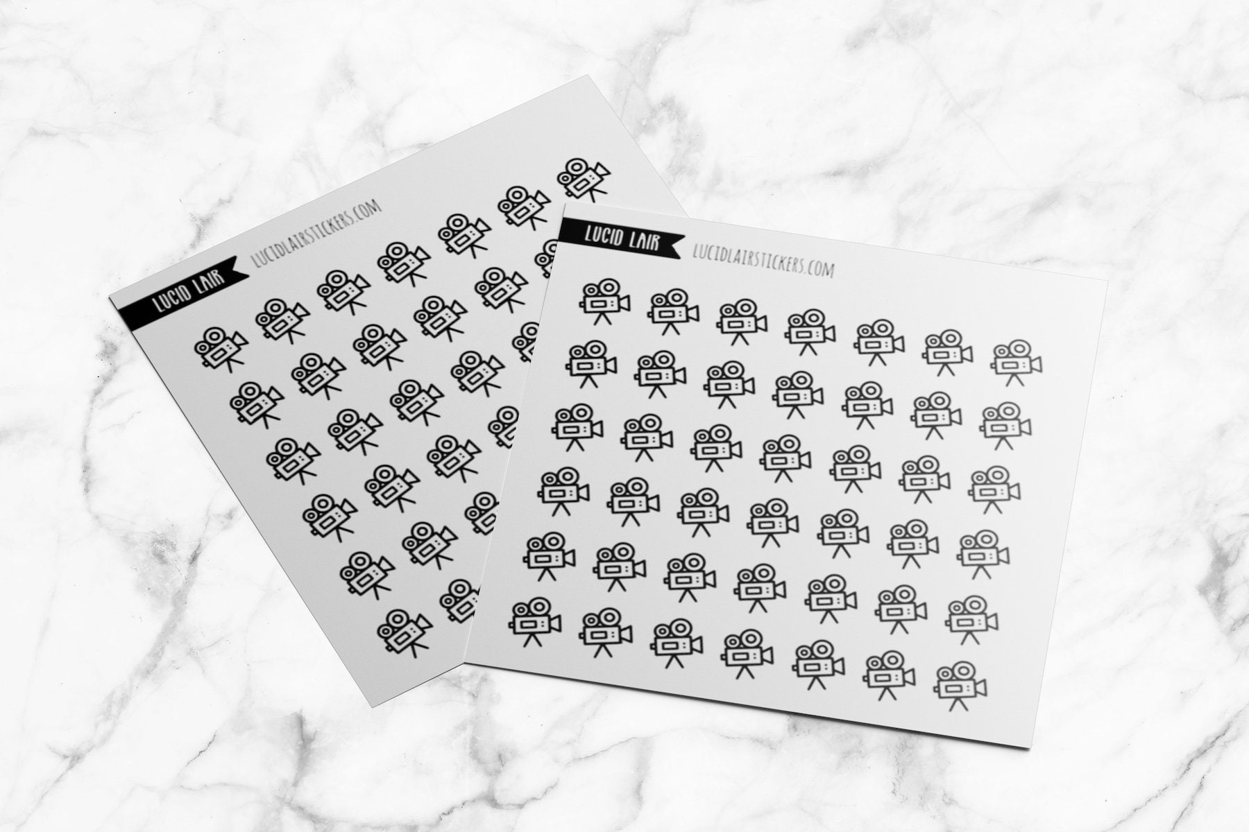 Video Interviewing Stickers Video Camera Stickers | Camera Stickers, Clear Stickers, Film Stickers ...