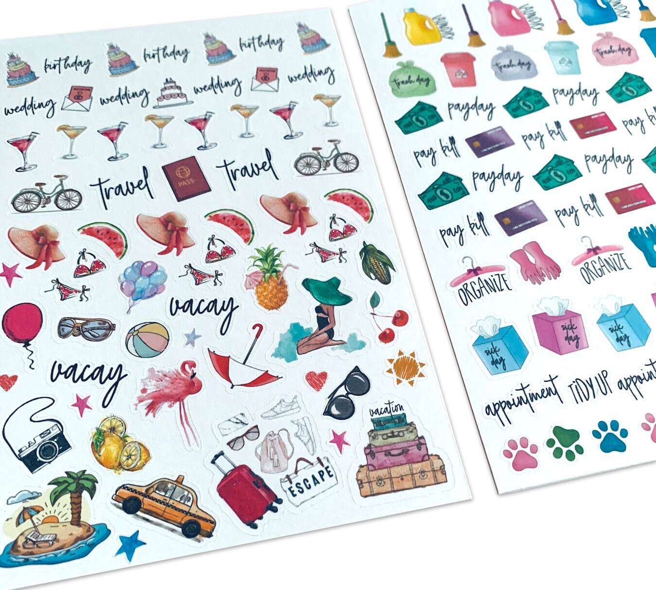 Variety Sticker Pack Cute Sticker Pack Mini Clear Stickers Etsy