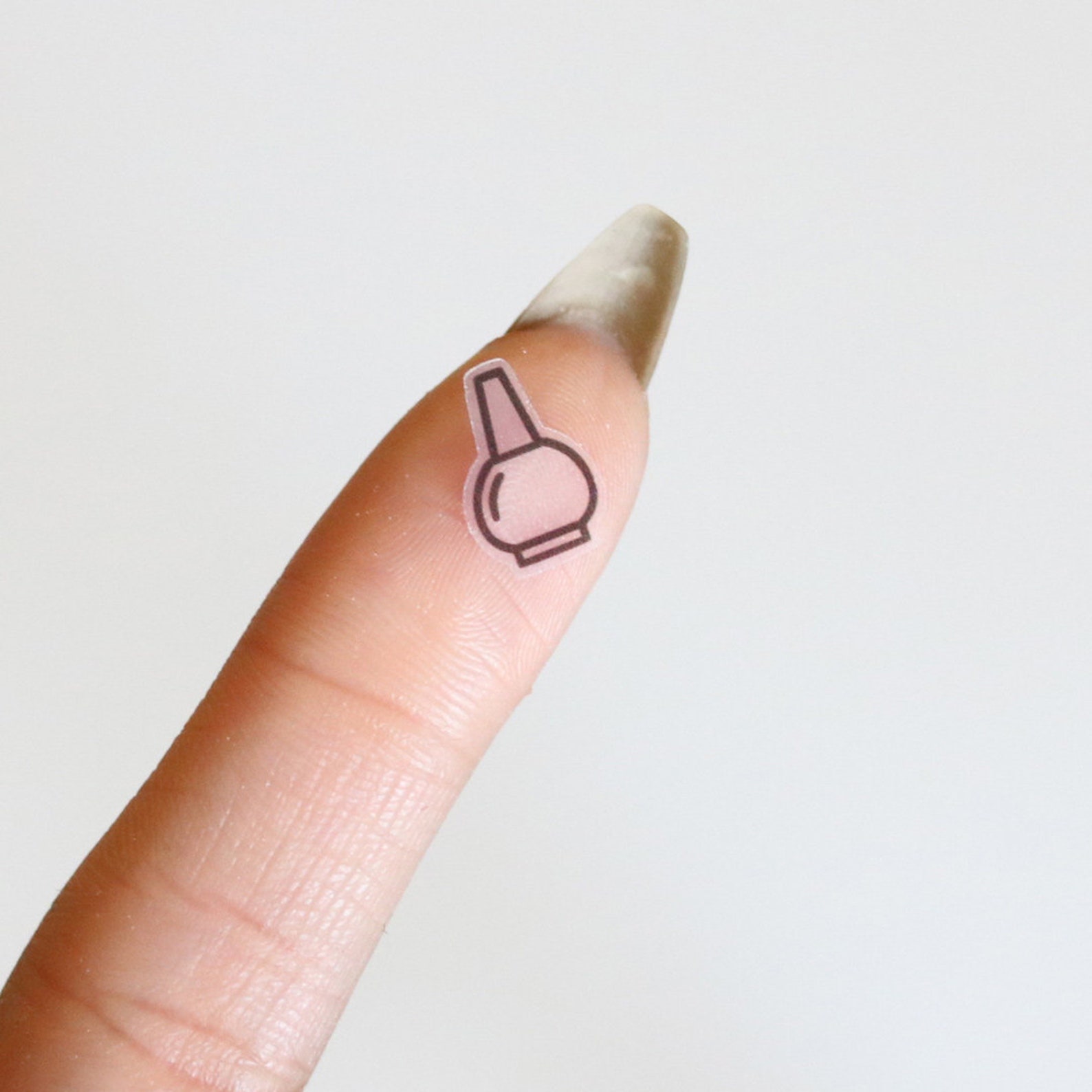 Nail Polish Stickers Clear Stickers Bullet Points Beauty Etsy