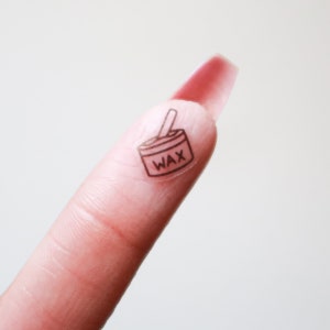 Pegatinas para depilación / Pegatinas transparentes, Pegatinas de cera, Pegatinas para tiempo libre, Pegatinas de autocuidado, Pegatinas para días de spa, Pegatinas de belleza