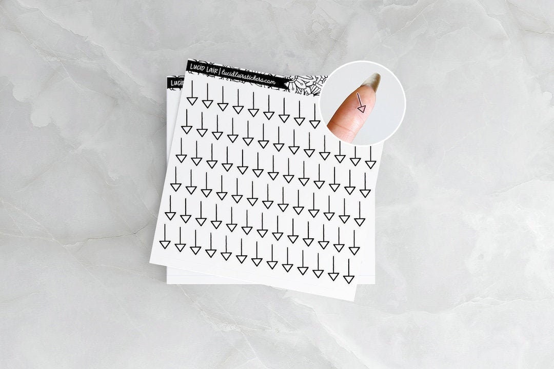 Arrow Stickers | Pointing Stickers, Point Stickers, Clear Stickers ...