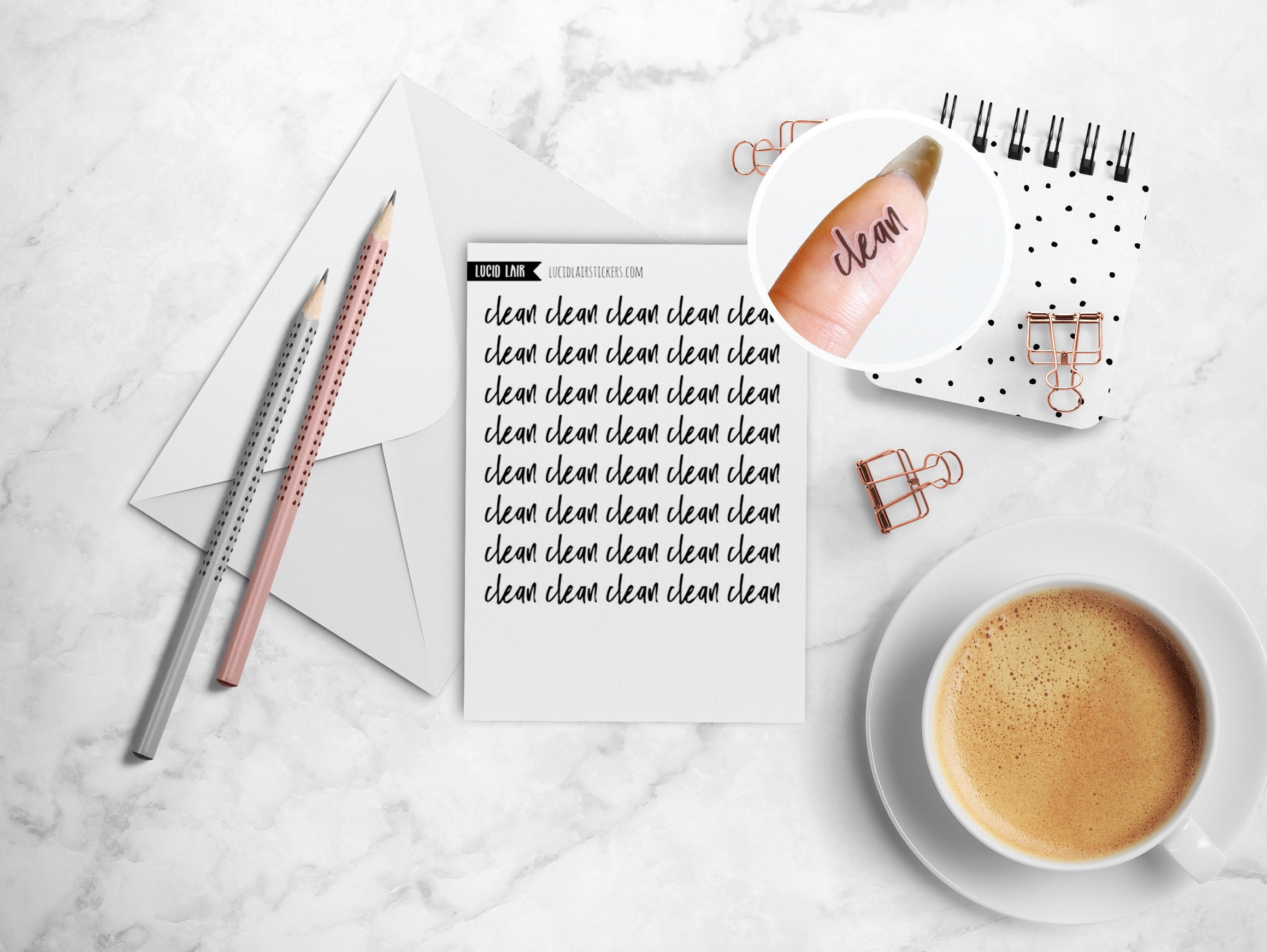 Sticker Design Clean Clean Stickers | Housework Stickers, Clear Stickers, Bullet Points ...