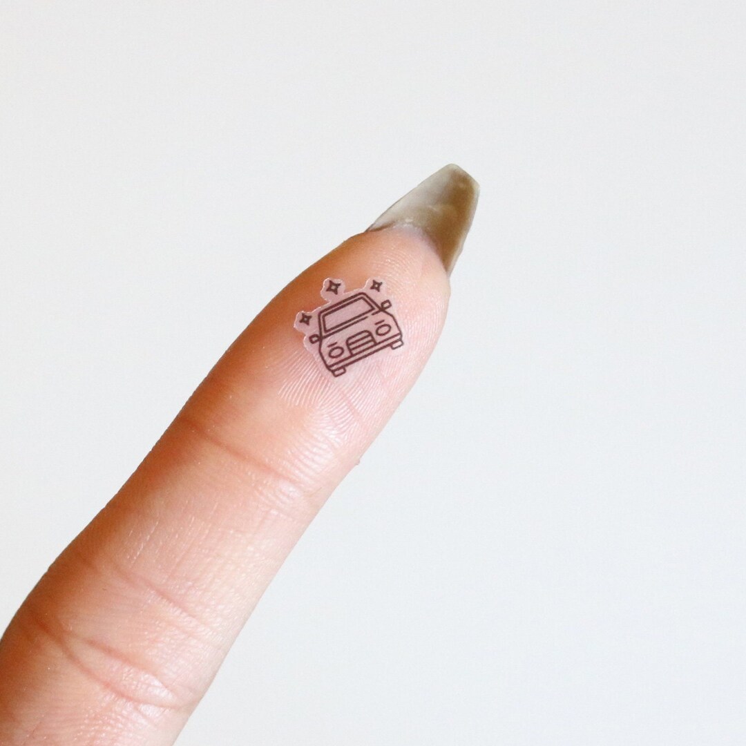 Car Planner Stickers | Clear Gloss, Tiny Vehicle Stickers - Etsy