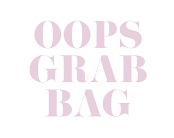 Oops Grab Bag | 5 Random Sheets, Planner Grab Bag, Sticker Grab Bag, Mini Clear Stickers, Clear Stickers, Minimalist Stickers, Misfit Bag