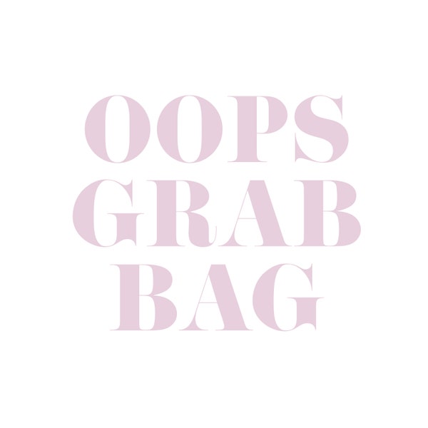 Oops Grab Bag | 5 Random Sheets, Planner Grab Bag, Sticker Grab Bag, Mini Clear Stickers, Clear Stickers, Minimalist Stickers, Misfit Bag