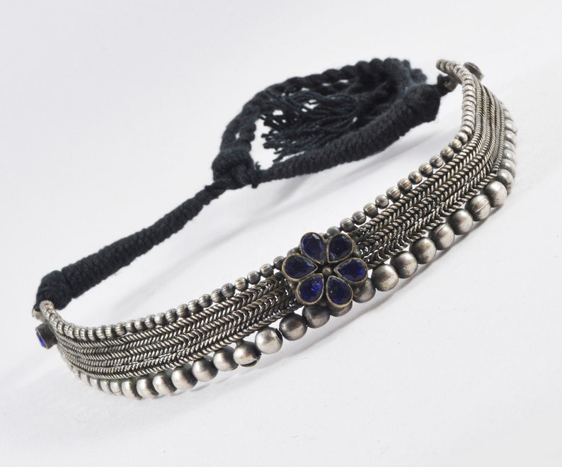 Oxidized German Silver Afghani Bohemian Ethnic Bollywood Jewelry Necklace Set Statement Stone Necklace Set Oxidised Indian Silver Necklace