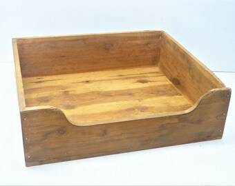 Vintage Reclaimed Pine Wooden Dog Bed Box