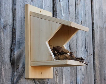 Bird Shelf - Nesting Box - Eastern Phoebe - American Robin - Mourning Dove