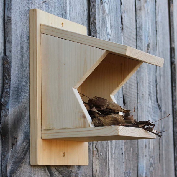 Bird Shelf - Nesting Box - Eastern Phoebe - American Robin - Mourning Dove