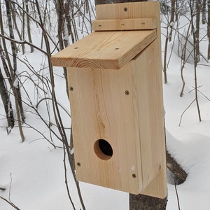 Roost Box - Bird Box - Nesting Box - Bluebird Birdhouse - Chickadee - Wren House