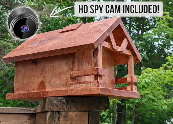 Cabane à oiseaux avec caméra HD Nichoir avec porche Caméra espion pour nichoir  Nichoir pour oiseaux -  Canada