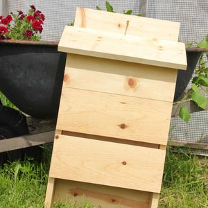 Drie kamer vleermuis huis-vleermuis huis voor buiten-vleermuis doos-natuurlijke mug val-handgemaakte vleermuis huis