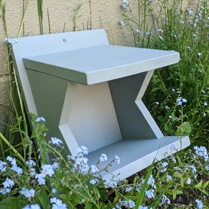 Caja nido - Estante para pájaros - Petirrojo americano - Phoebe oriental - Paloma de la mañana