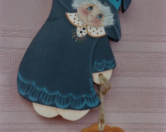 Pumpkin Witch Tole Painting Pattern: Halloween Ornament (PDF Pattern)