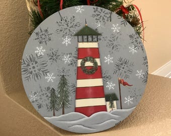 Nedladdningsbart E-mönsterpaket - Julfyr - original Tole-målningsdesign med Deco Americana