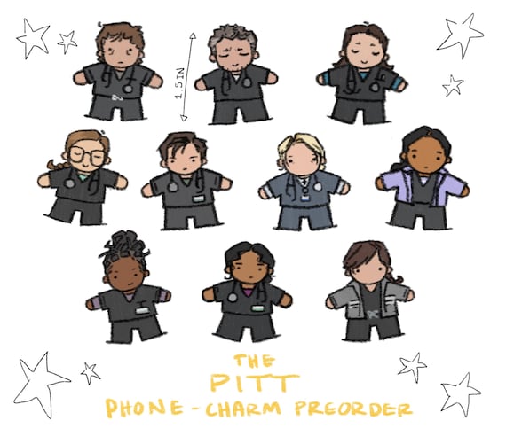 The Pitt Phone Charms