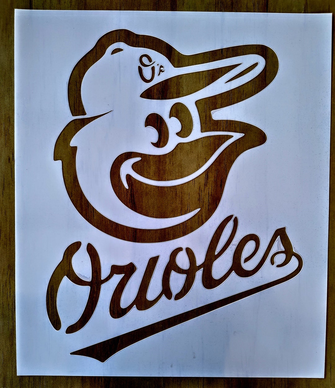 Orioles Stencil 10x12. Etsy