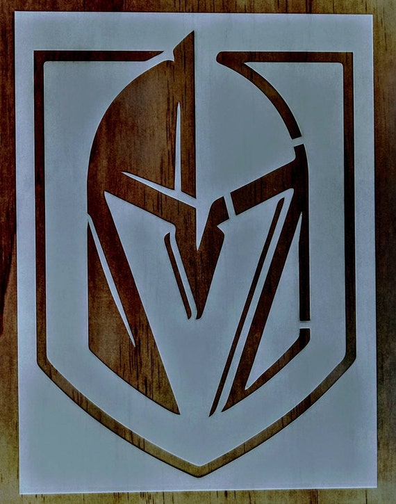 Vegas Golden Knights Stencil 9x12 Etsy Vegas Golden Knights Stencil 9x12 Etsy