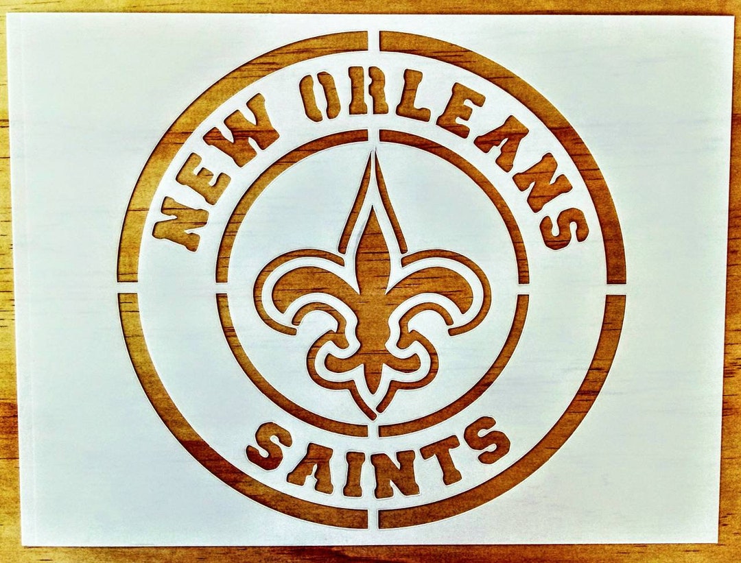 New Orleans Saints Stencil 9x12 Etsy new-orleans-saints-stencil-9x12-etsy