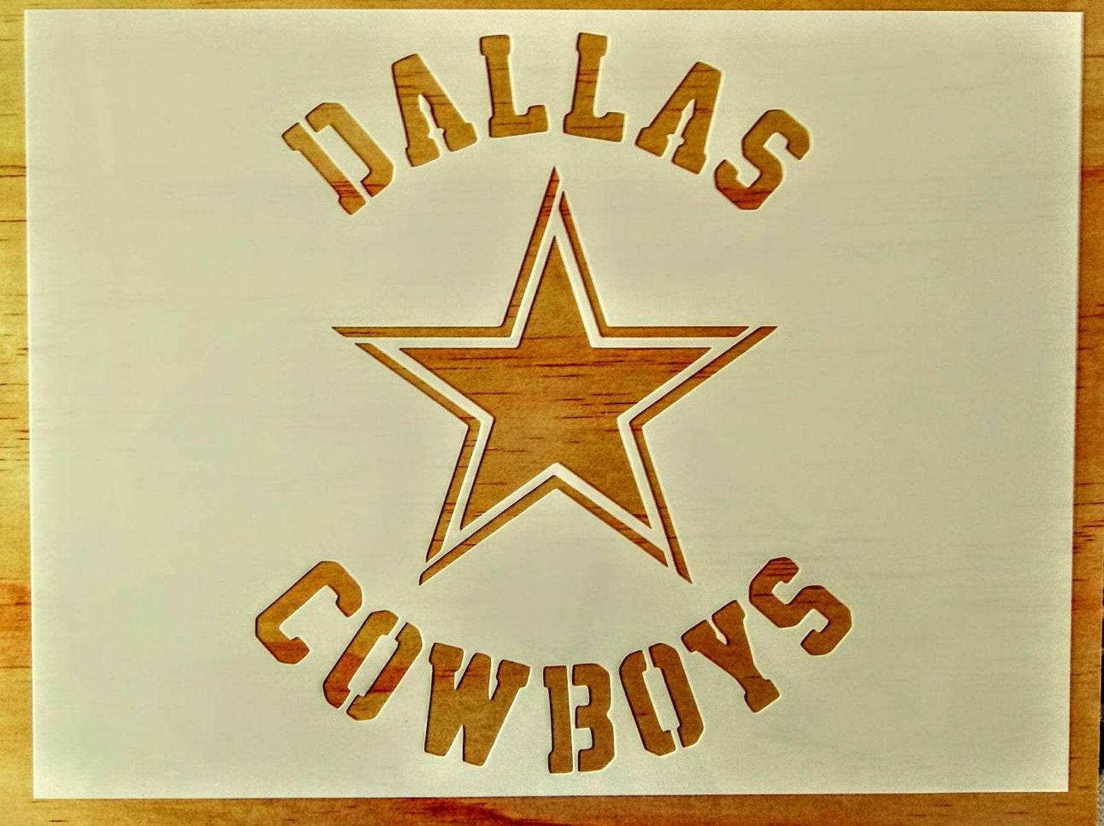 Dallas Cowboys Stencil Etsy
