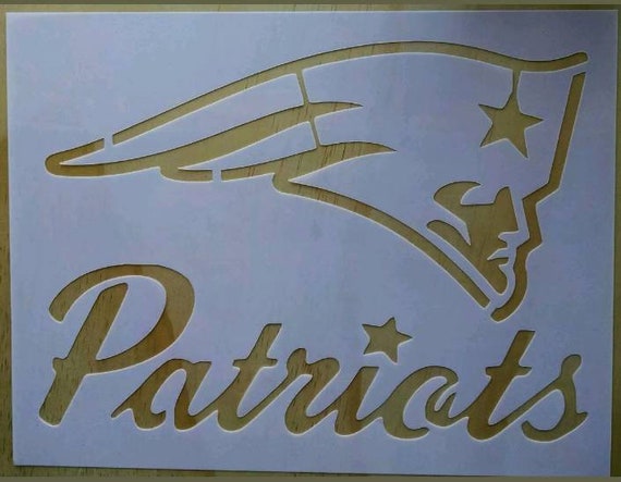 New England Patriots Stencil 9x12 | Etsy