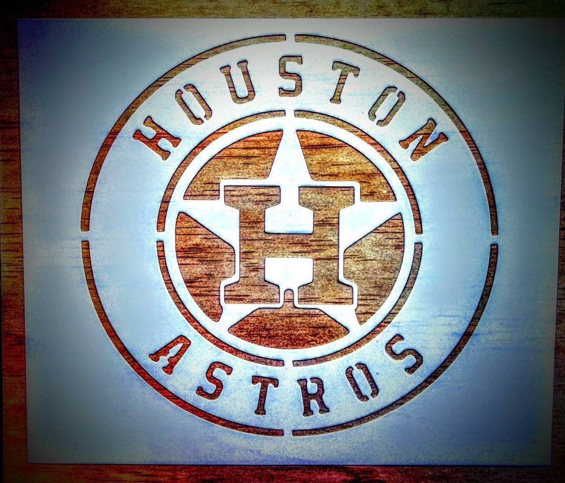 Houston Astros Stencil 10x12 Etsy